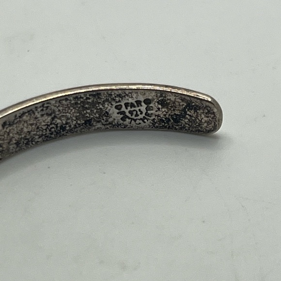 Far Fetched Sterling Silver Not All Who Wander Are Lost Cuff Bracelet vintage - Picture 5 of 12